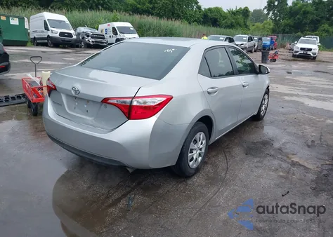 2015 Toyota Corolla L from USA, damaged, VIN 2T1BURHE0FC432880